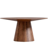Round Walnut Dining Table