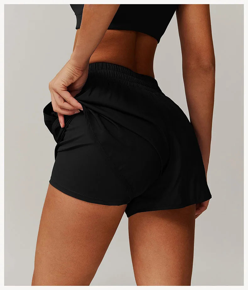 Women's Pocket Quick-Dry Yoga Shorts