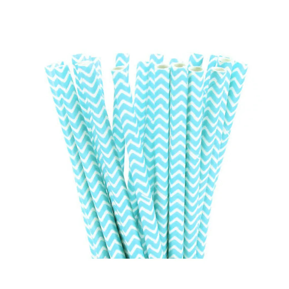 Light Color Paper Straws (25pcs)
