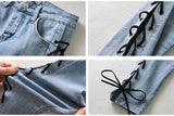 HippieFit™ – Slim Fit Denim Capris (Cropped, Pockets, Blue Basics)