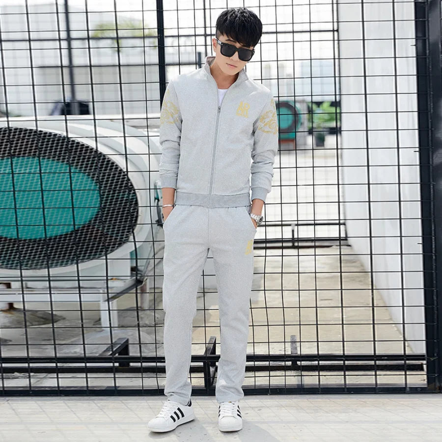 Men’s Plus Size Autumn Tracksuit Set