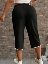 Women's Plus Size 3/4 Pants – Stretchy Casual