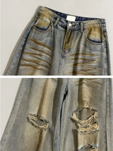 Ripped Retro Y2K High Waist Jeans