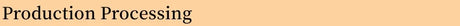 Text image stating 'Production Processing' on a light background.