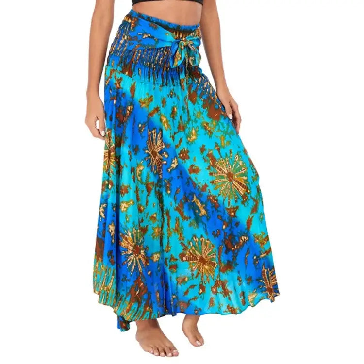 Women Vintage Plaid Button Midi Skirt