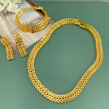 18K Gold Plated Bridal Jewelry Set