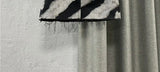 DyeDrape™ – Tie-Dye Short Denim Skirt (Black Gray, Fringed A-Line)