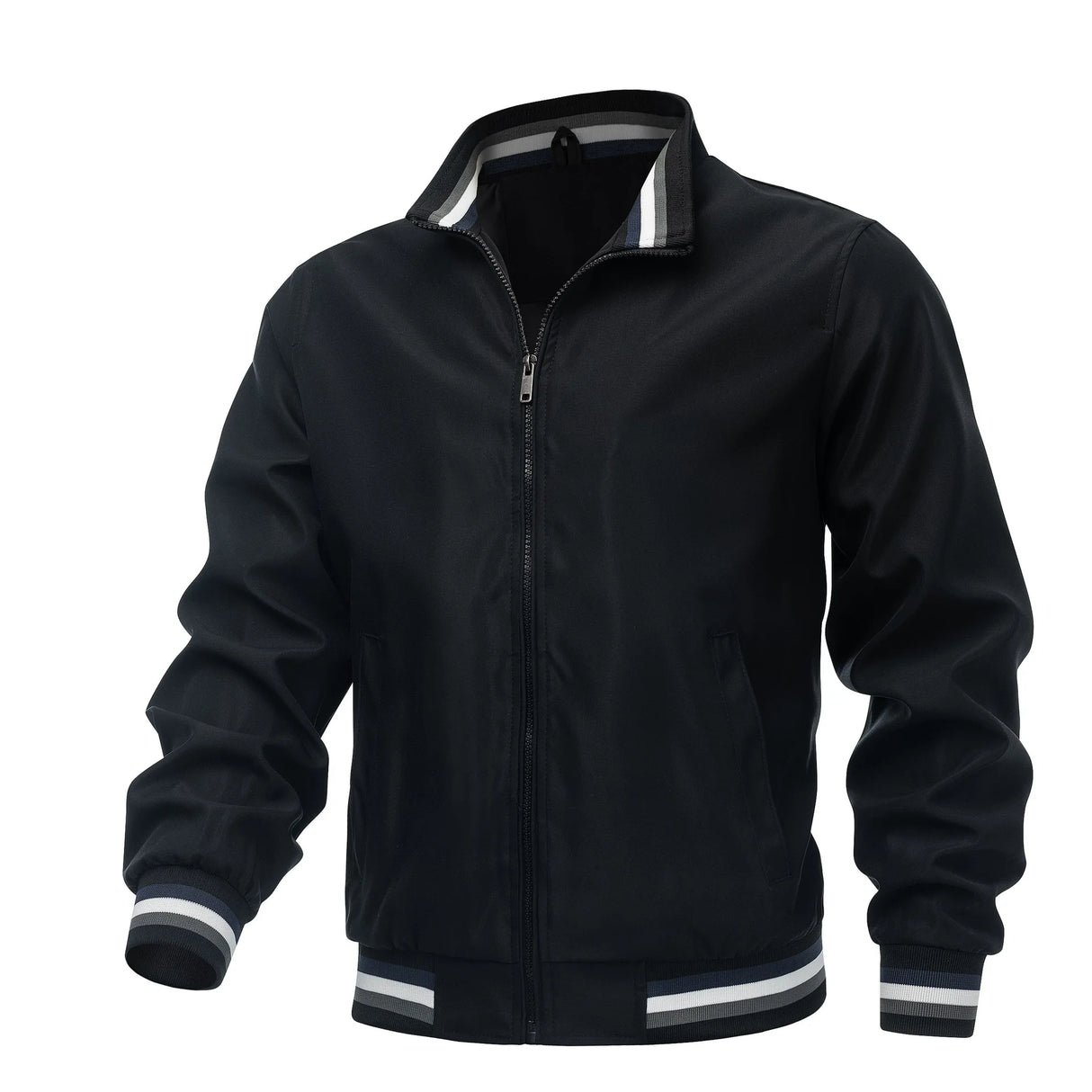 Men’s Solid Color Racing Windbreaker