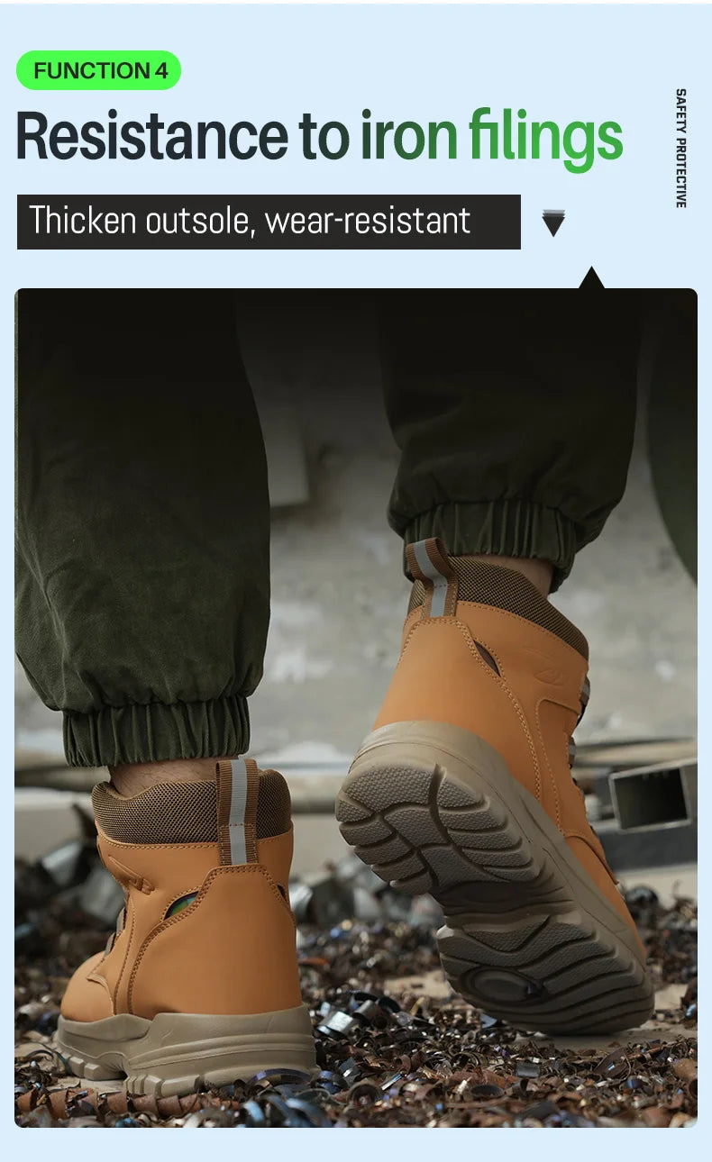 Men Waterproof Safety Work Boots