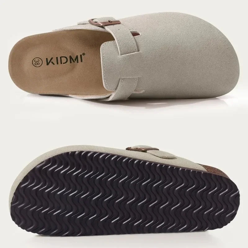 Men Suede Cork Mules