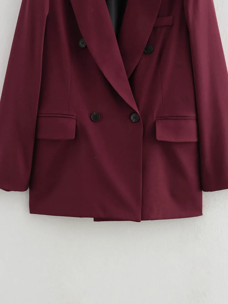 Formico™ – Straight Oversized Office Blazer (Elegant, Tailored Vintage)