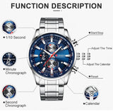 CURREN Luxury Men’s Quartz Chronograph Watch