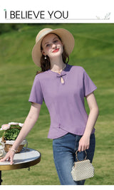 Women Curved Slim Fit Tee