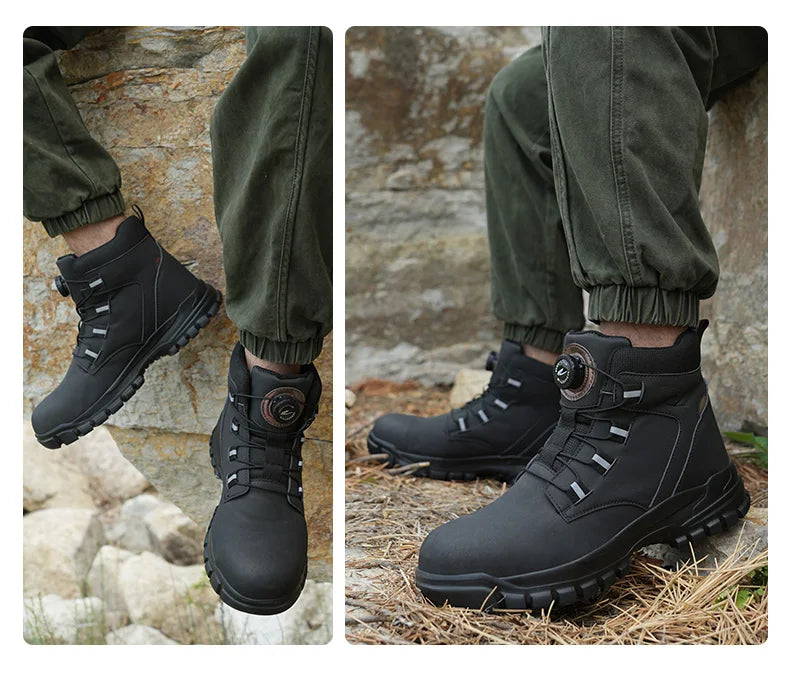 Men Waterproof Safety Work Boots
