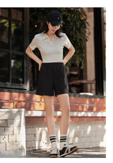Women's Casual Embroidered Loose Shorts