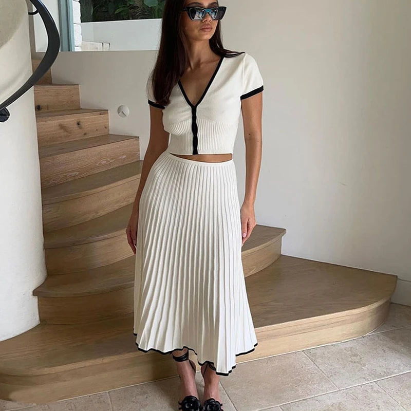 Women's 2 Piece Skirt Set