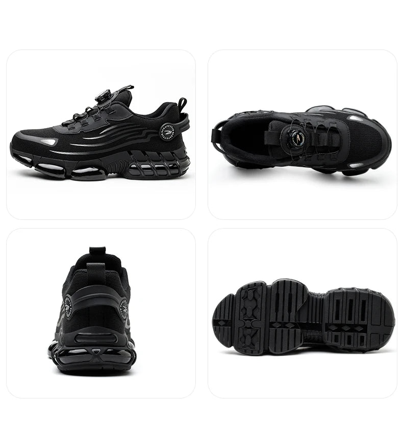 Men Rotating Button Safety Sneakers