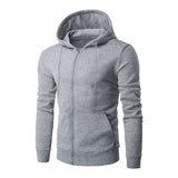 Men's Solid Color Hoodie Jacket