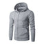 Men's Solid Color Hoodie Jacket