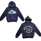 Retro Star Zipper Hoodie