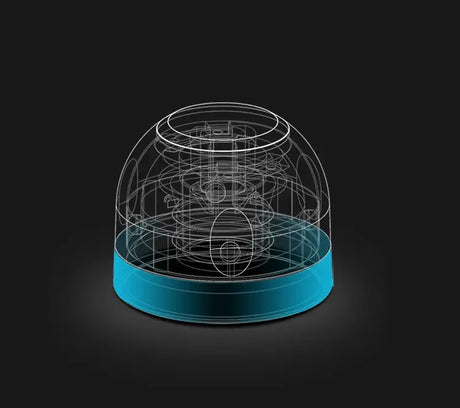 Transparent vacuum-sealed cap stopper for red wine bottles, showcasing intricate design and silicone sealing features.