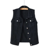 Elegant Vintage Denim Vest for Women