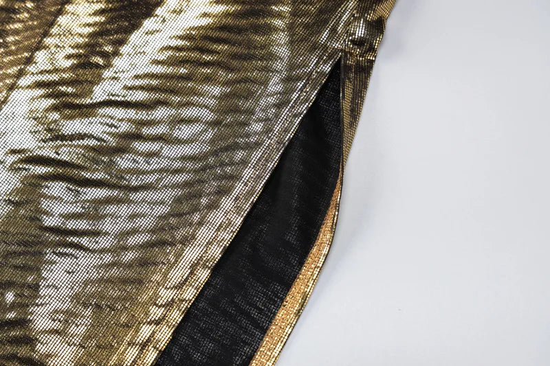 Midnight Luxe Backless Mini Dress