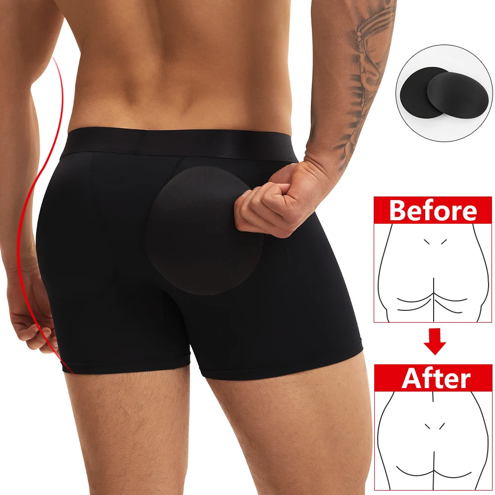 سراويل بوكسر رجالية لرفع المؤخرة