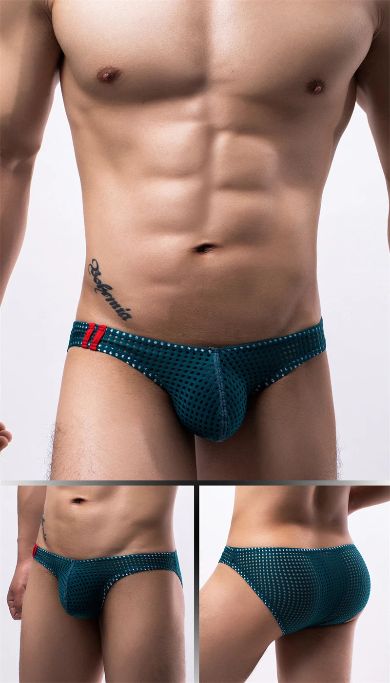 Men's Sexy Mesh Briefs – U Convex Low Rise
