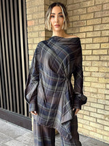 Women's Plaid 2 Piece Set