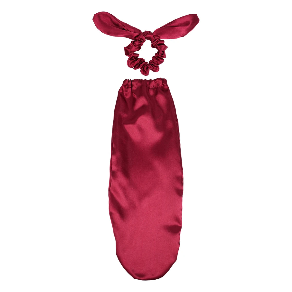 Satin Sleep Cap with Bow