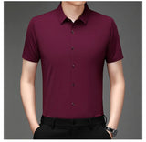 Men Stretch Short Sleeve Shirt