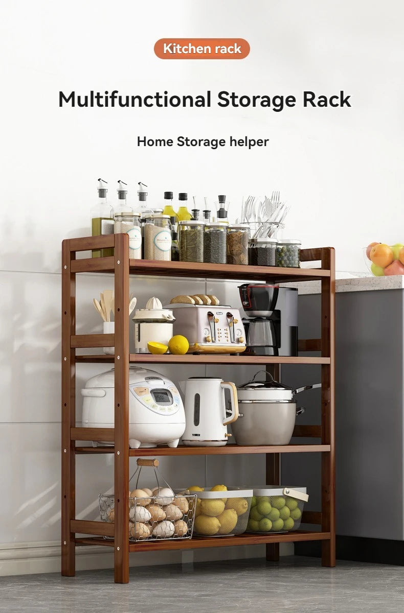 Multi-Layer Floor Standing Kitchen Shelf