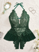 Plus Size Lace Bodysuit