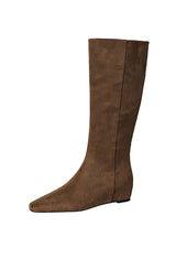 Korean Suede Knee High Boots