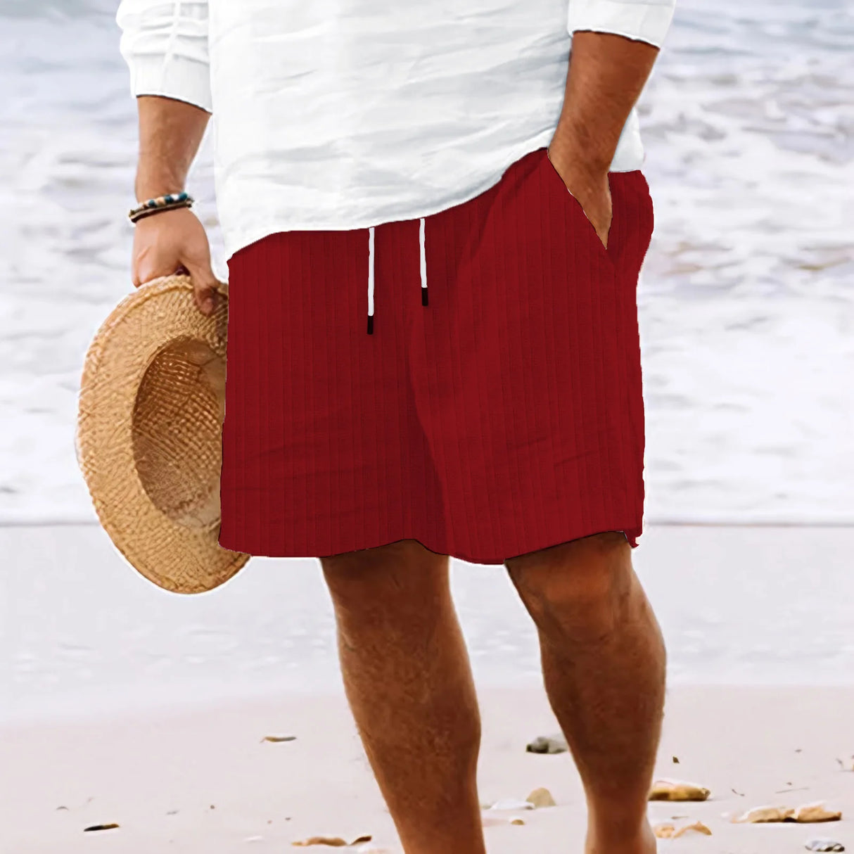 Men Hawaiian Beach Shorts