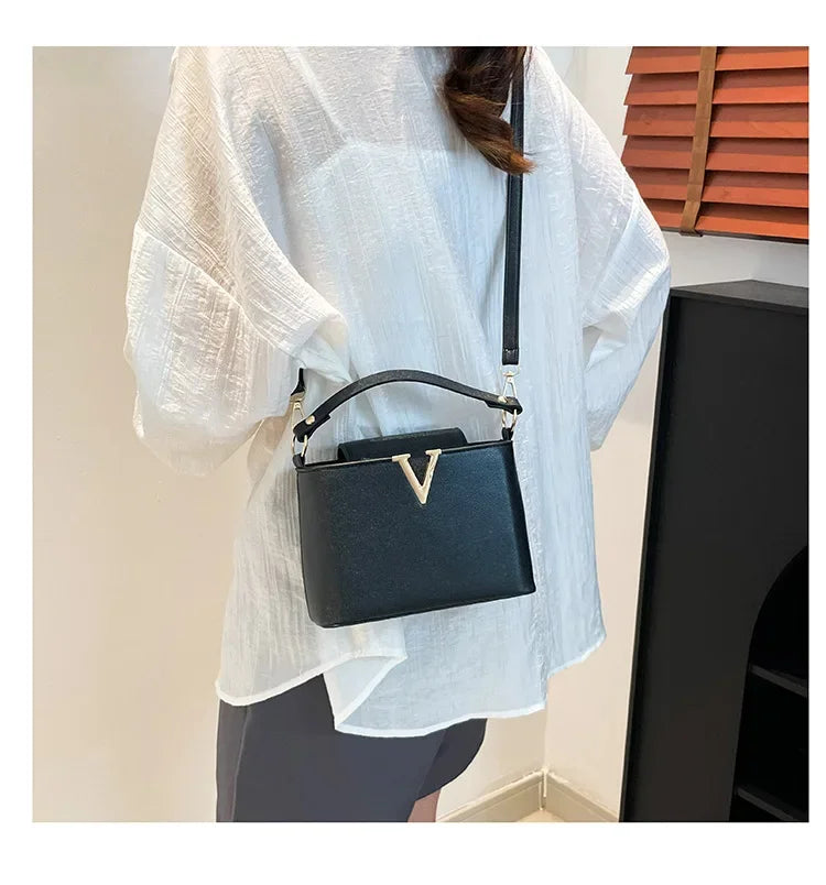 V Shape Bucket Bag