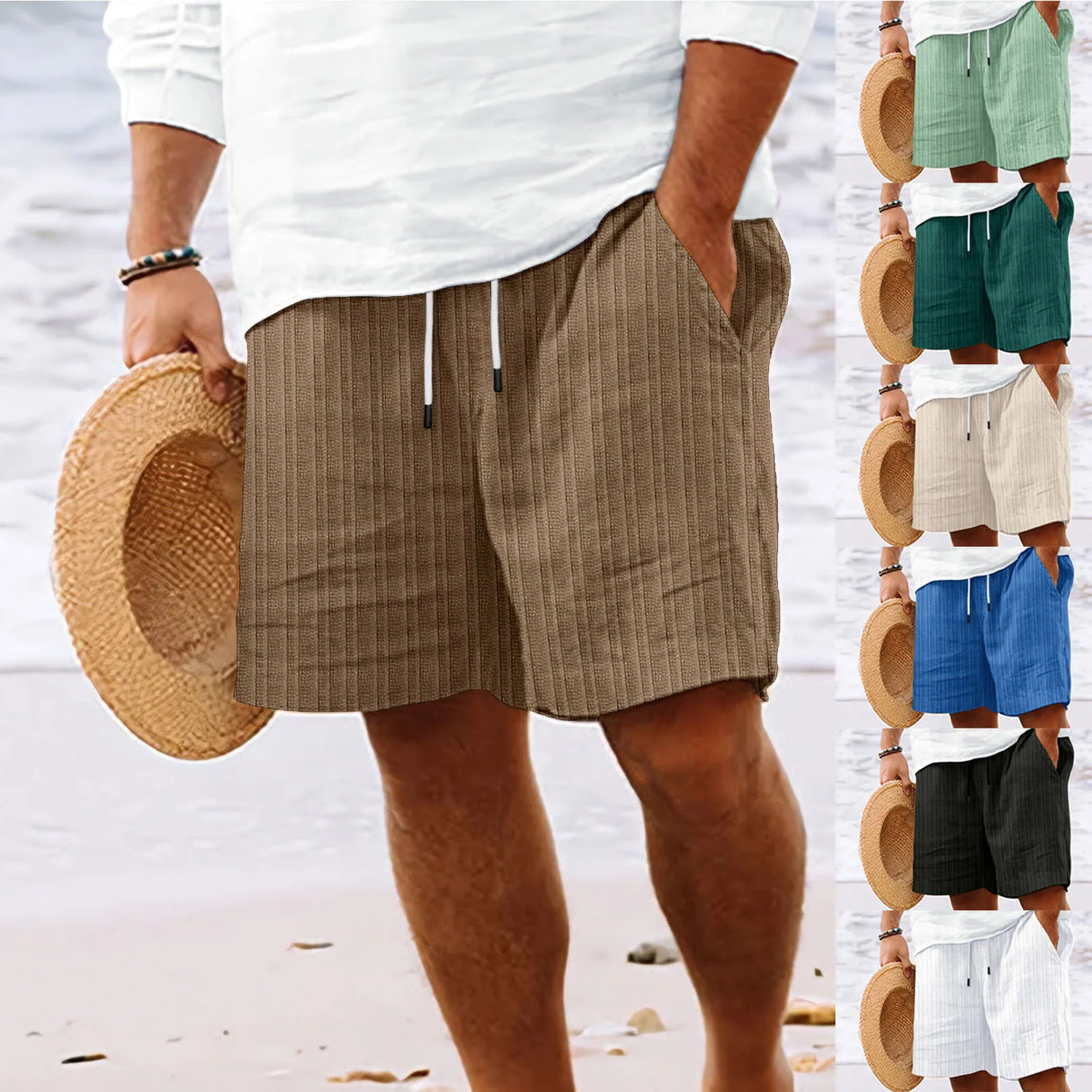 Men Hawaiian Beach Shorts