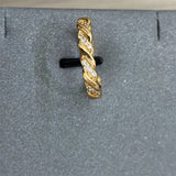 Luxury W Letter Gold Plated Ring