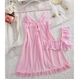 Blush Satin Sleepwear Set