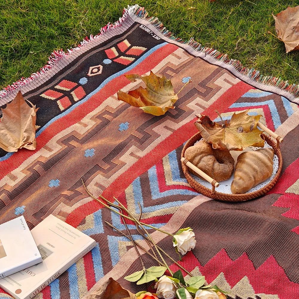 Bohemian Travel Blanket