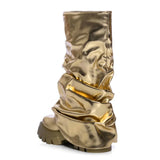 Women Mid Calf Boots Plush Lined Winter Shoes
