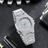 Men’s Big Dial Silver Quartz Watch