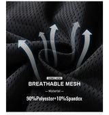 شورت جري رجالي بمقاسات كبيرة - قماش شبكي مموه