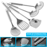 5-Piece Heavy-Duty Stainless Steel Utensil Set
