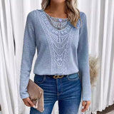 Women Cut-Out Lace T-Shirt