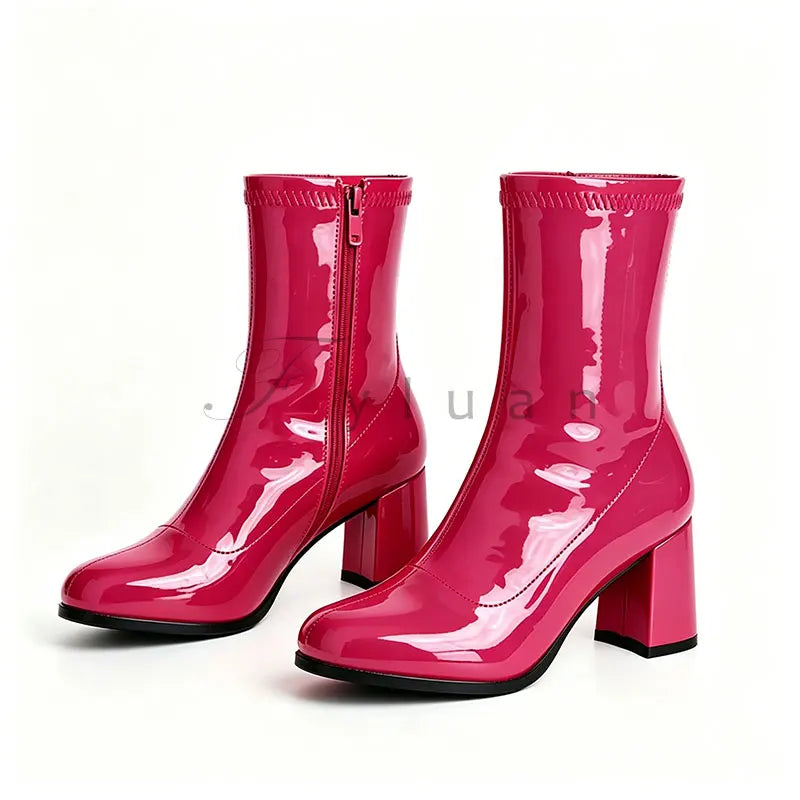 Classic Block Heel Ankle Boots