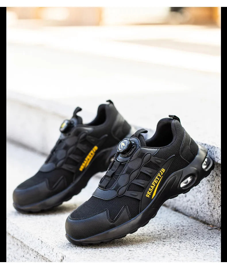 Men Air Cushion Safety Sneakers