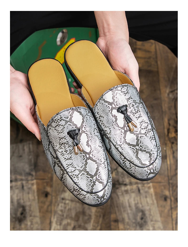 Men Leather Mules