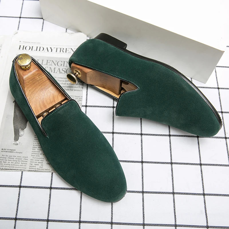 Men’s Suede Driving Mules